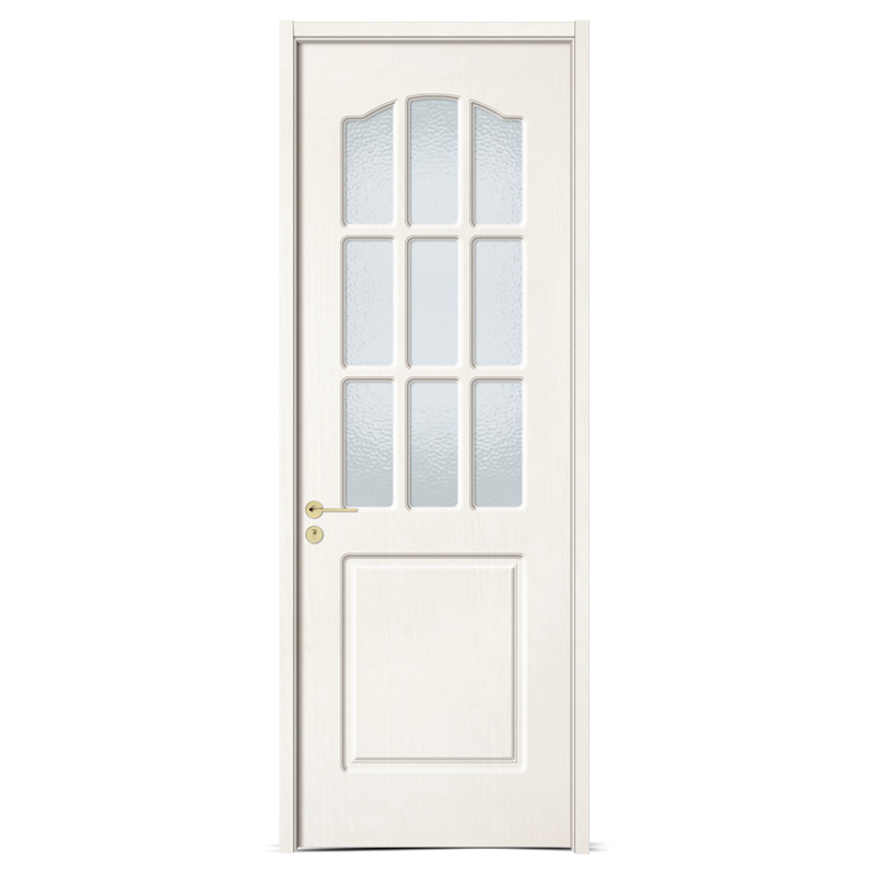 GW-110B Biely jaseň kúpeľňové interiérové ​​drevené dvere