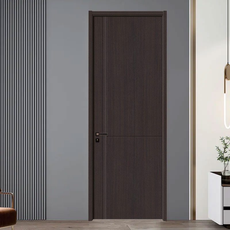 GW-113 Čierne PVC MDF interiérové ​​dvere do miestnosti