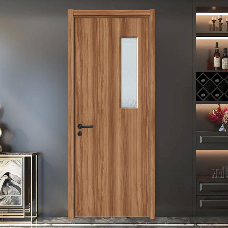 GA20-100B Kancelárske dvere svetlý dub interiérové ​​PVC bezhlučné drevené dvere