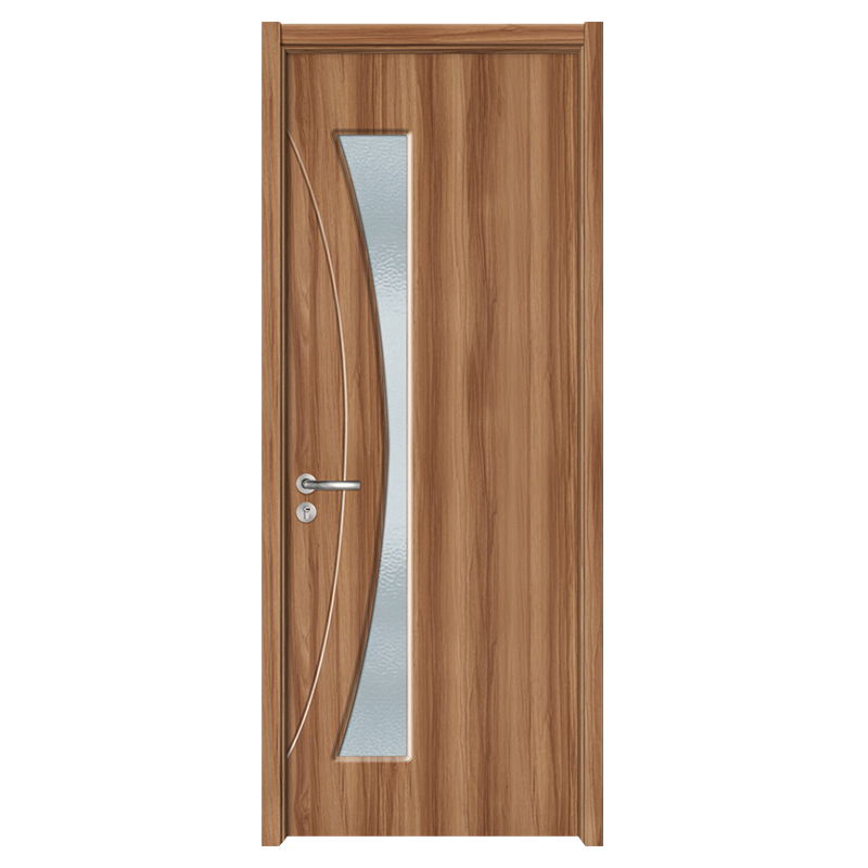 GA20-111B Drevené drevené dvere z matného skla z teakového dreva do kancelárie
